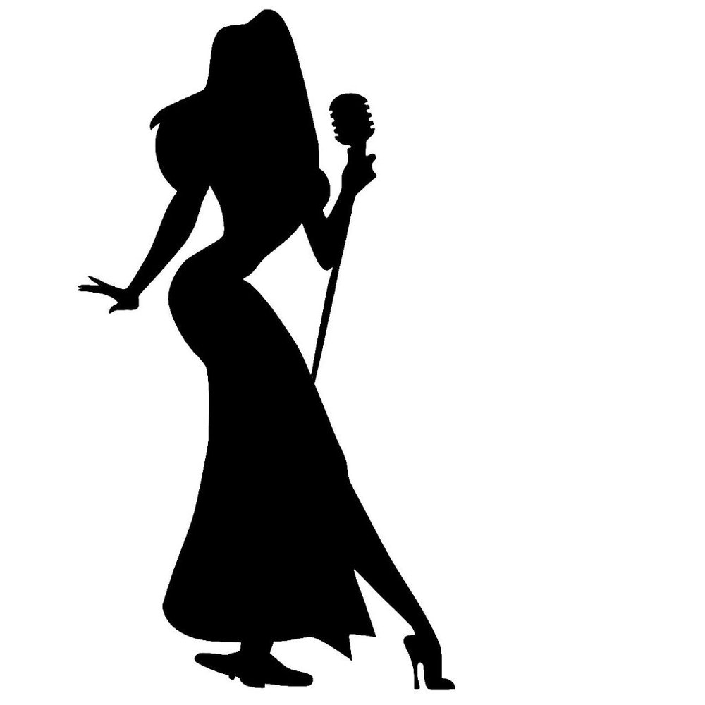 Roger Rabbit's Jessica Rabbit Sexy Vinyl Decal Sticker x2